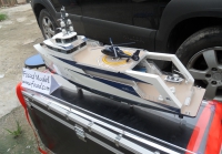 custom made model of 63m cargo yacht